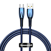 Baseus Glimmer USB - USB-C töltőkábel, 100W, 1m, kék (CADH000403)