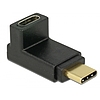 Delock Adapter USB 10 Gbps (USB 3.1 Gen 2) USB Type-C csatlakozó > csatlakozó ívelt felfelé / lefelé (65914)