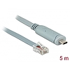 Delock Adapter USB 2.0 C-típusú apa > 1 x soros RS-232 RJ45 apa 5,0 m szürke (89892)