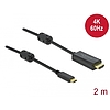 Delock Aktív USB Type-C - HDMI kábel (DP Alt Mode) 4K 60 Hz 2 méter hosszú (85970)