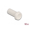 Delock Porvédő tető száloptika csatlakozóhoz, 2,50 mm-es kupakkal 10 db. Fehér (86845)