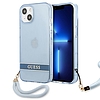 Guess GUHCP13SHTSGSB iPhone 13 mini 5.4"-es kék/kék keménytokos áttetsző kapocs