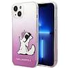 Karl Lagerfeld KLHCP14MCFNRCPI iPhone 14 Plus 6.7 hüvelykes keménytokos rózsaszín / rózsaszín Choupette Fun