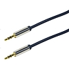 Logilink audió kábel 3.5 mm Sztereó M/M egyenes, 1 m, kék (CA10100)