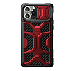 Nillkin Adventruer Case tok iPhone 13 Pro páncélozott borítással, piros kameraborítással