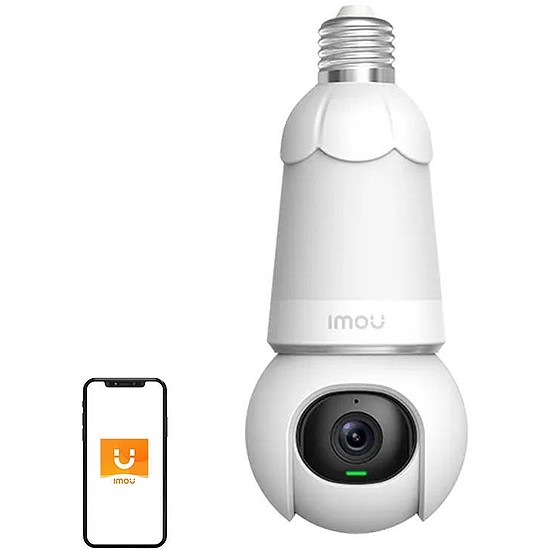 2 az 1-ben izzó és 360-os kültéri kamera WiFi IMOU izzókamera 5 MP (IPC-S6DP-5M0WEB-E27)