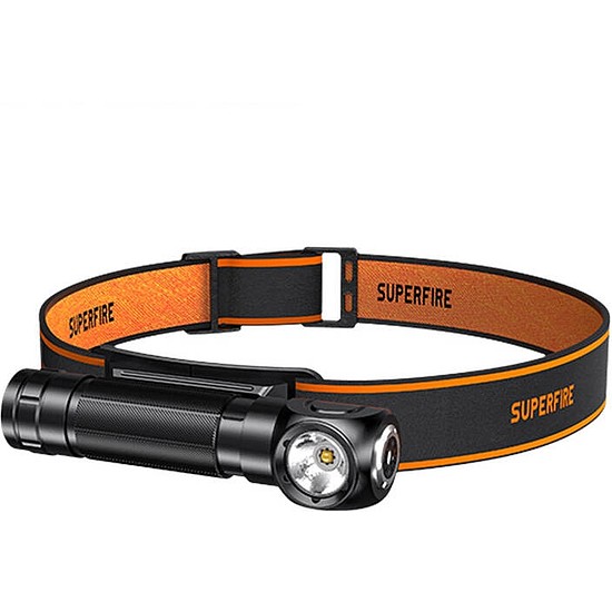2 az 1-ben Superfire TH04 fényszóró, 600 lm, USB-C