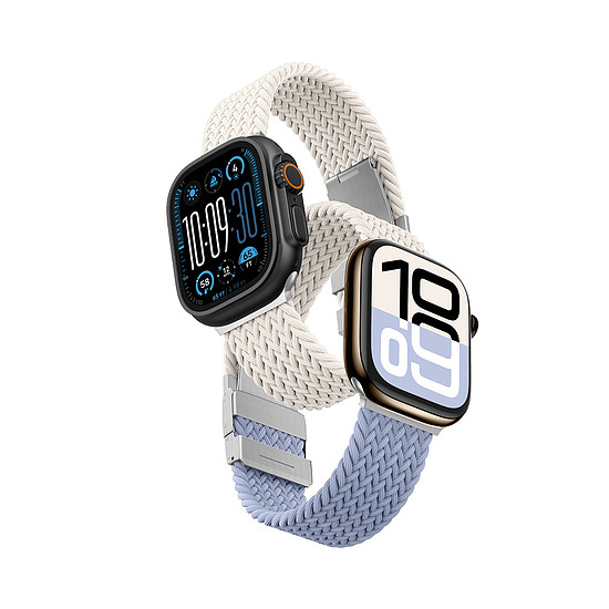2 darabos AmazingThing Blend szíj Apple Watch 45/46/49mm-hez - asztrokék/csillag alakú