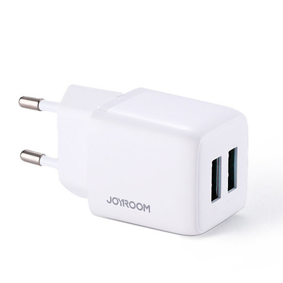2x USB fali töltő a Joyroomtól akár 12 W 2,4 A (L-2A121) teljesítménnyel
