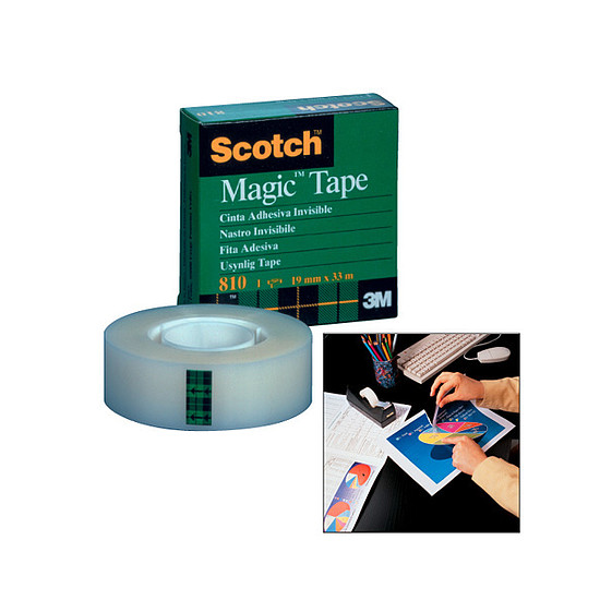 3M 810 Scotch Magic Tape ragasztószalag 12 mm x 33 fm írható dobozos