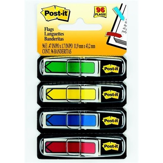 3M Post-it jelölő nyíl 11,9x43,2 mm átlátszó adagolóval 4x24 lap 684ARR3