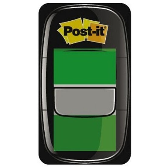 3M Post-it jelölőcímke 25x43 mm zöld 50 lap műanyag 50címke 680-3