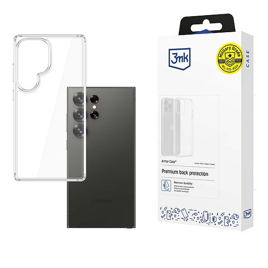 3mk Armor tok Samsung Galaxy S25 Ultra készülékhez - átlátszó