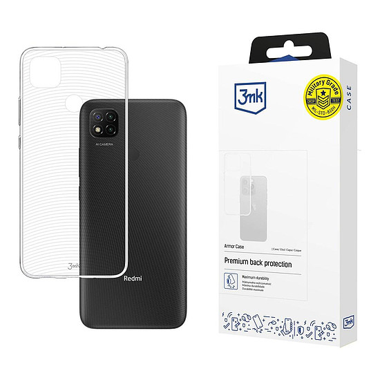 3mk Armor tok Xiaomi Redmi 9C-hez - átlátszó