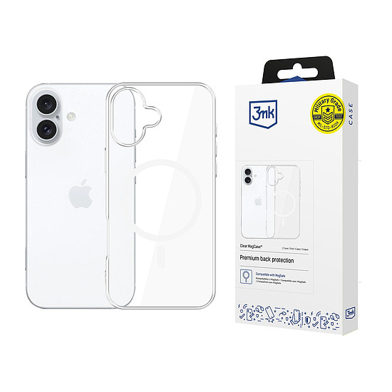 3mk Átlátszó MagCase Apple iPhone 16 Plus készülékhez - átlátszó