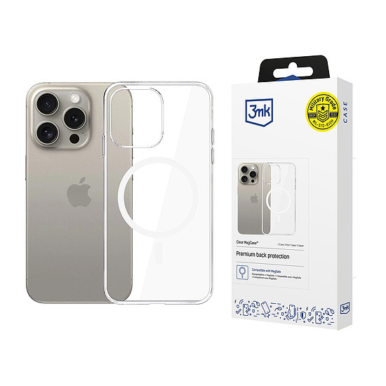 3mk Átlátszó MagCase tok Apple iPhone 15 Pro Maxhoz - Átlátszó