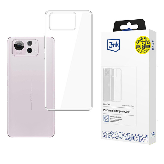 3mk átlátszó tok Asus Zenfone 12 Ultra készülékhez - átlátszó