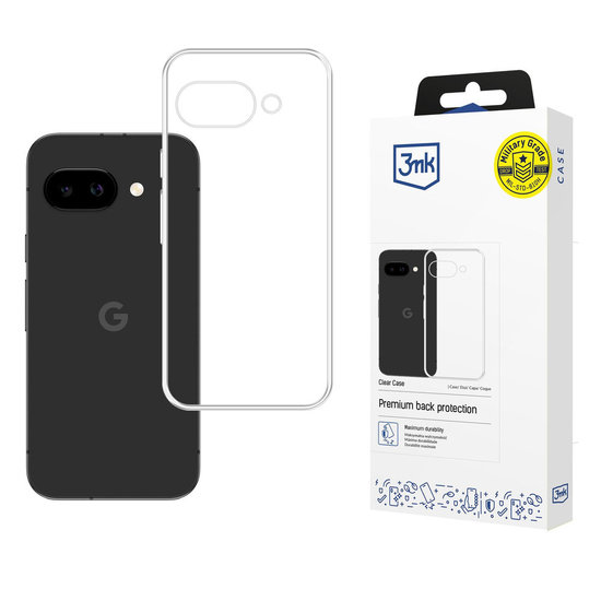 3mk átlátszó tok Google Pixel 10A-hoz - átlátszó