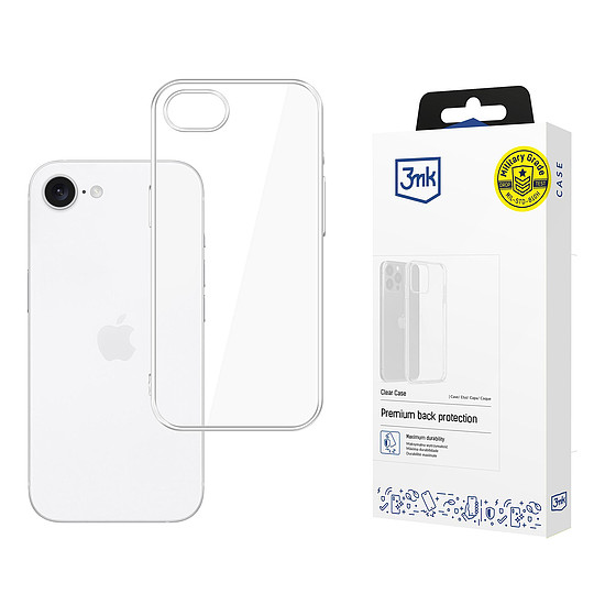 3mk átlátszó tok iPhone SE 4-hez - átlátszó