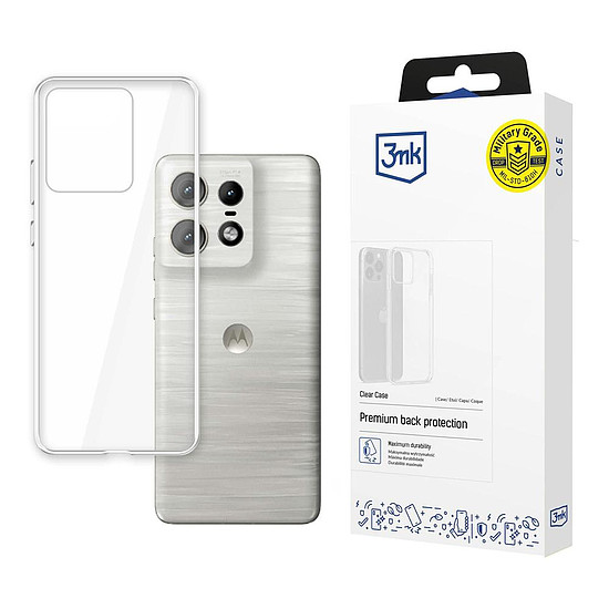3mk átlátszó tok Motorola Edge 50 Pro-hoz - átlátszó