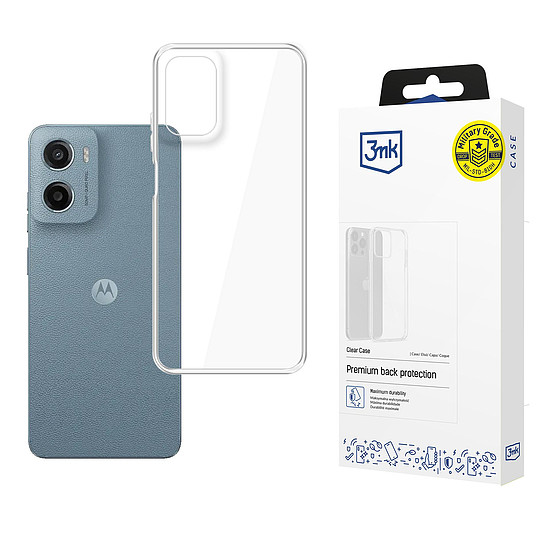 3mk Átlátszó Tok Motorola Moto G05 / E15 G4 Telefonhoz - Átlátszó