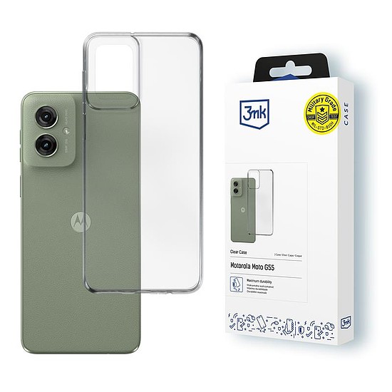 3mk átlátszó tok - Motorola Moto G55 5G tok átlátszó (3MK_5903108608893)