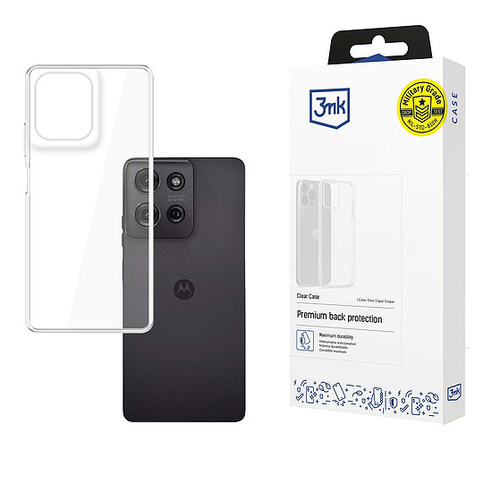 3mk átlátszó tok Motorola Moto G75-höz - átlátszó
