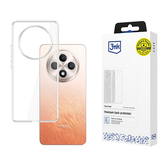 3mk átlátszó tok Oppo Reno 12 FFs-hez - átlátszó
