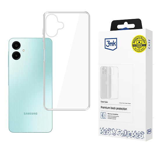 3mk átlátszó tok Samsung Galaxy A06 készülékhez - átlátszó