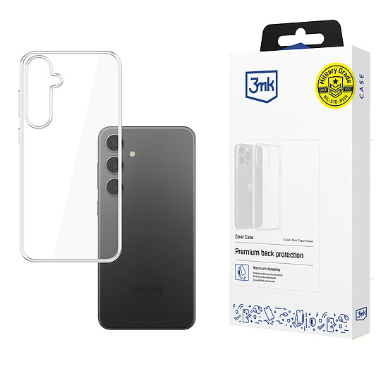 3mk átlátszó tok Samsung Galaxy S25-höz - átlátszó