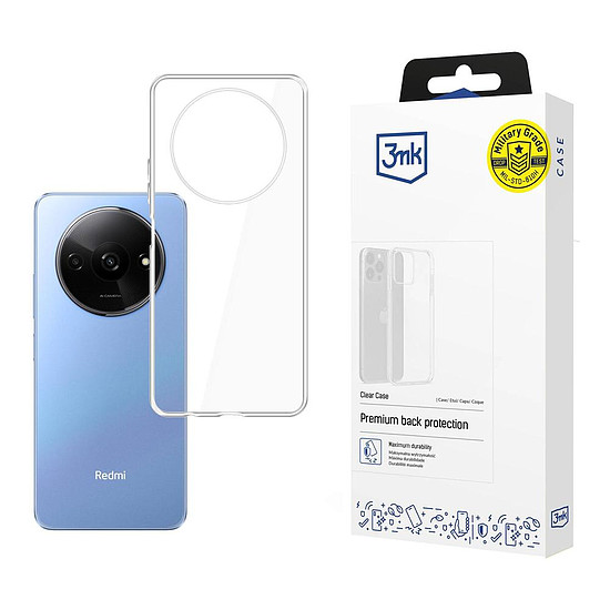 3mk átlátszó tok Xiaomi Redmi A3 készülékhez - átlátszó