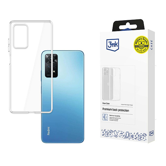 3mk Átlátszó Tok Xiaomi Redmi Note 12 Pro 4G-hez - átlátszó