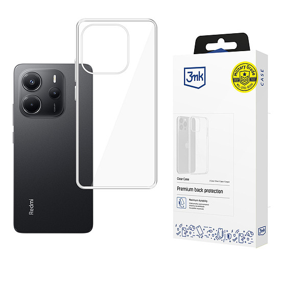 3mk Átlátszó Tok Xiaomi Redmi Note 14 4G-hez - átlátszó