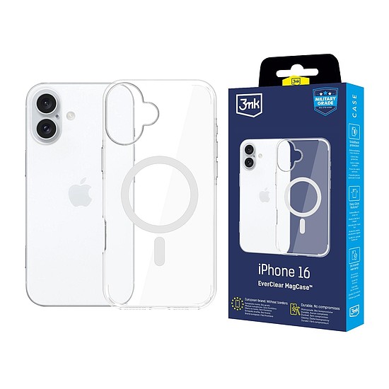 3mk EverClear MagCase Apple iPhone 16 készülékhez - átlátszó