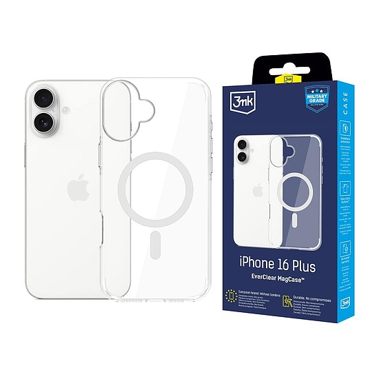 3mk EverClear MagCase Apple iPhone 16 Plus készülékhez - átlátszó