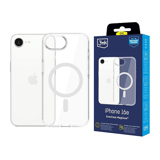 3mk EverClear MagCase Apple iPhone 16E készülékhez - átlátszó