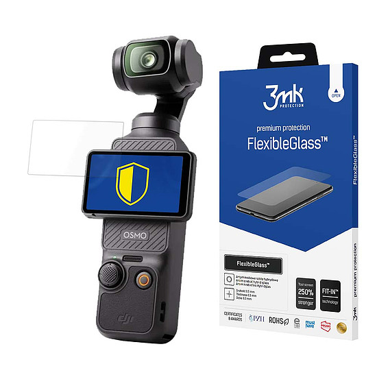 3mk FlexibleGlass hibrid üveg DJI Osmo Pocket 3-hoz