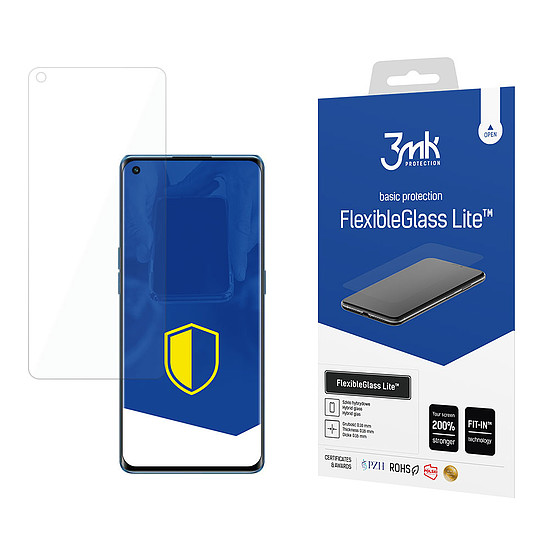 3mk FlexibleGlass Lite hibrid üveg az Oppo Reno 6 5G-n