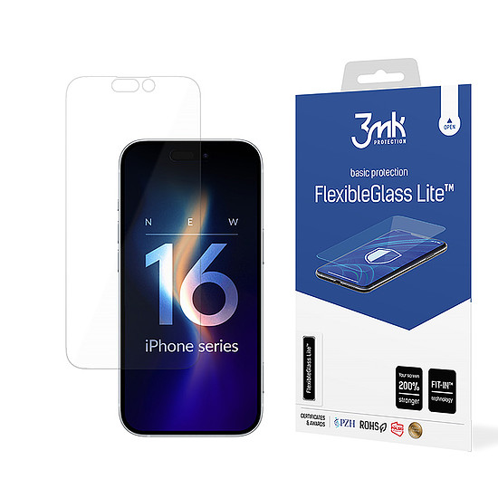 3mk FlexibleGlass Lite - Hibrid üveg iPhone 16-hoz (3MK_5903108586429)