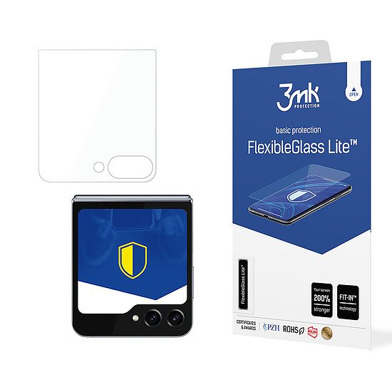 3mk FlexibleGlass Lite hibrid üveg Samsung Galaxy Z Flip 5-höz (elülső)