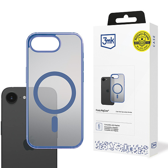 3mk Frosty MagCase Apple iPhone 16E készülékhez - kék