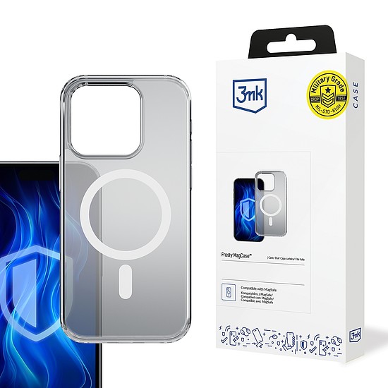 3mk Frosty MagCase fehér Apple iPhone 15 Pro készülékhez - fehér