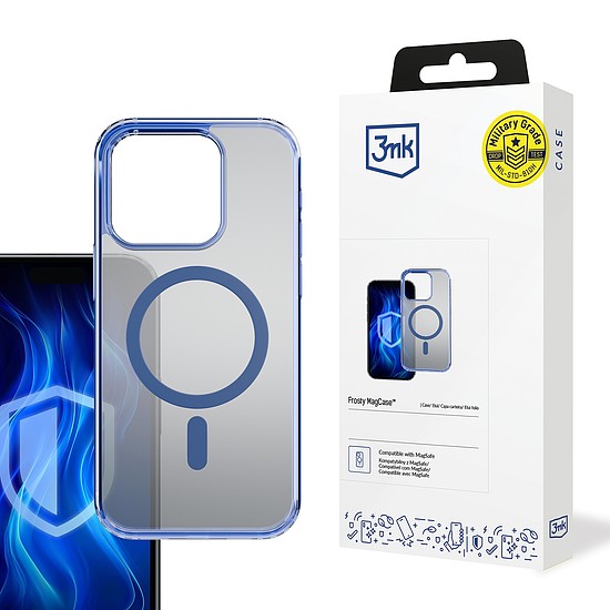 3mk Frosty MagCase kék tok Apple iPhone 14 Pro Maxhoz - kék