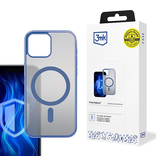 3mk Frosty MagCase kék tok Apple iPhone 15 Plus-hoz - kék