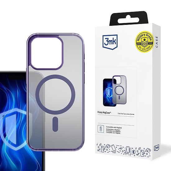 3mk Frosty MagCase lila tok Apple iPhone 14 Pro Max készülékhez - lila