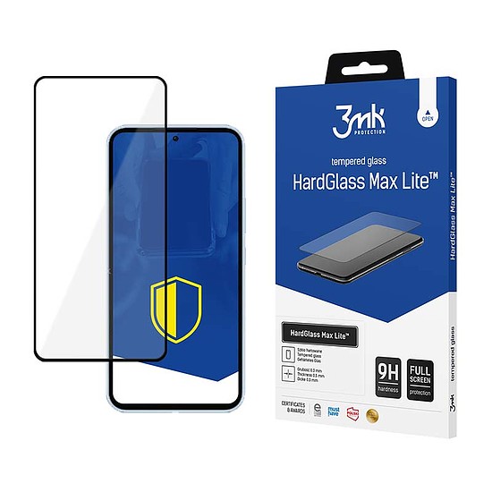 3mk HardGlass Max Lite - Edzett üveg Samsung Galaxy S24 FE-hez fekete (3MK_5903108604833)