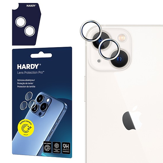 3mk HARDY lencsevédő Pro üveg Apple iPhone 15 / 15 Plus-hoz - ezüst