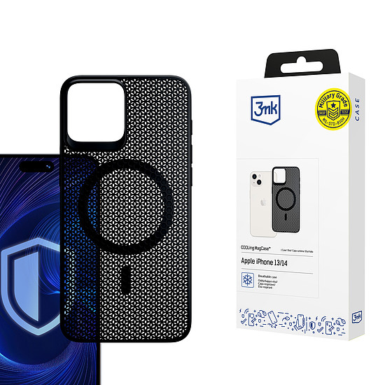 3mk HŰTŐ MagCase Apple iPhone 13/14 készülékhez - fekete