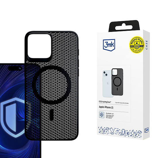 3mk HŰTŐ MagCase Apple iPhone 15-höz - fekete