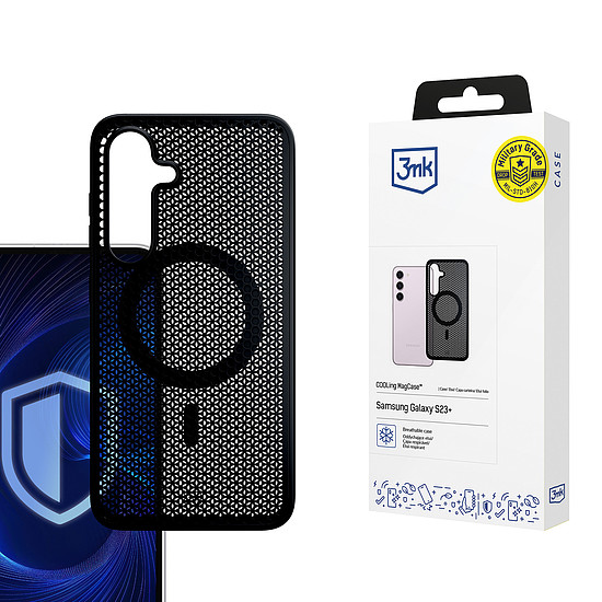 3mk HŰTŐ MagCase Samsung Galaxy S23+ készülékhez - fekete